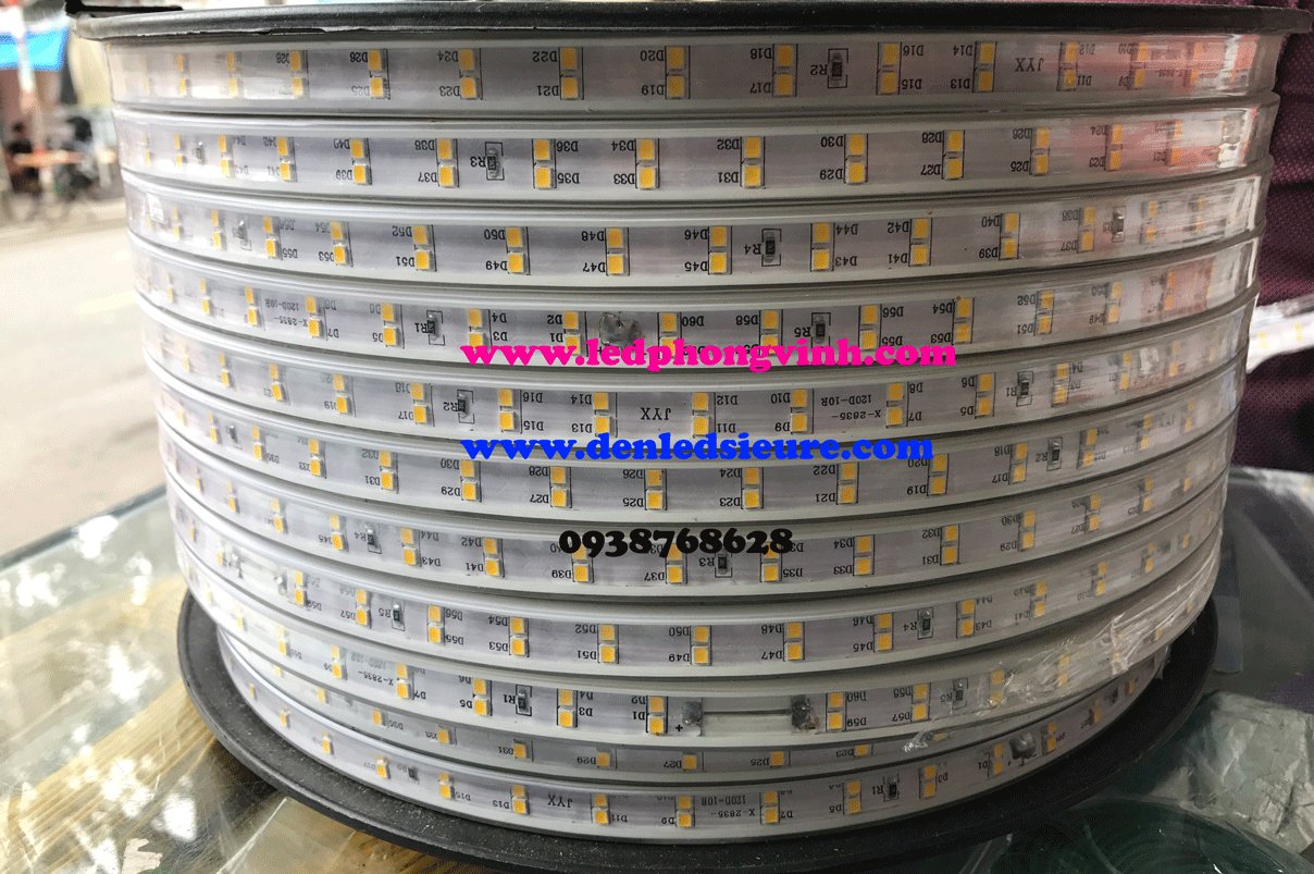 LED DÂY 220V 2835 TRẮNG/VÀNG/ĐỎ/LÁ/DƯƠNG 