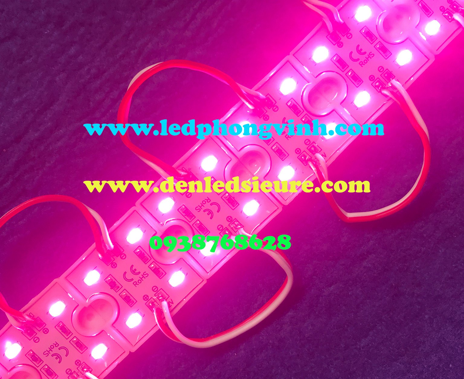 LED MODULE 4 BÓNG 5054 HỒNG