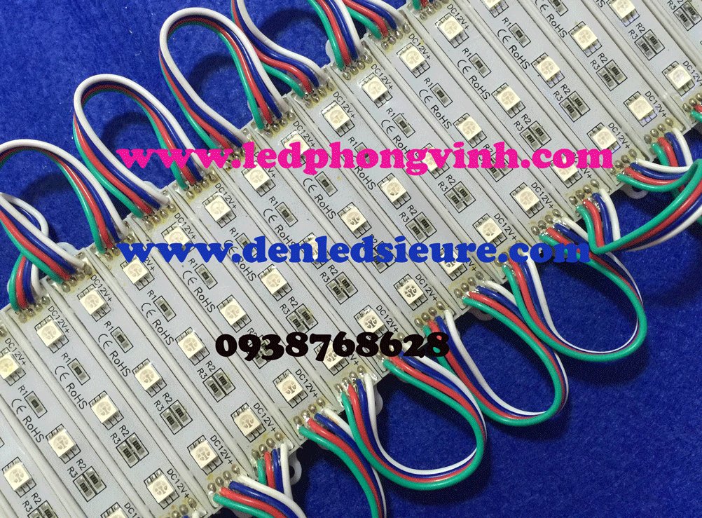 LED MODULE 3 BÓNG 7 MÀU RGB