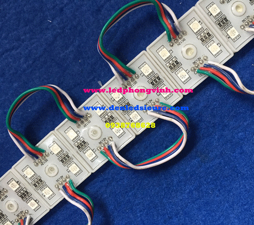 LED MODULE 4 BÓNG RGB 7 MÀU